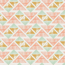 Load image into Gallery viewer, Swizzle Teal and Coral Solid Quilt Kit by Sewcial Stitch 3 size options