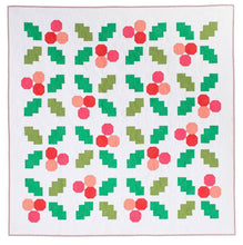 Load image into Gallery viewer, Holly Jolly Modern Throw Quilt Pattern by Pen and Paper Patterns and Then Came June