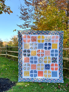 Window Pane Throw Quilt Kit - Pattern by Lindsey Weight of Primrose Cottage Quilts