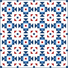 Load image into Gallery viewer, Patriotic Swizzle Solid Quilt Kit by Sewcial Stitch 3 size options