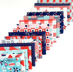 Stars and Stripes Fat Quarter Bundle by Paintbrush Studios