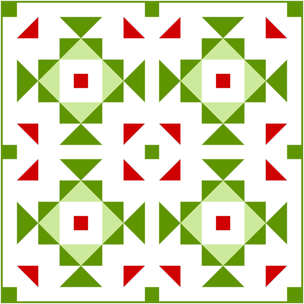 Swizzle Christmas Solid Quilt Kit by Sewcial Stitch 3 size options
