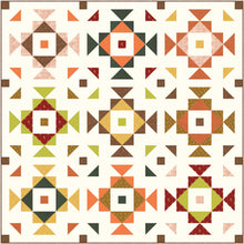 Load image into Gallery viewer, Swizzle Fat Quarter Fall Throw Size Quilt Kit by Sewcial Stitch