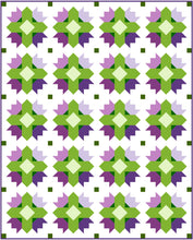 Load image into Gallery viewer, Purple Tulip Twist Quilt Kit by Sewcial Stitch 4 size options