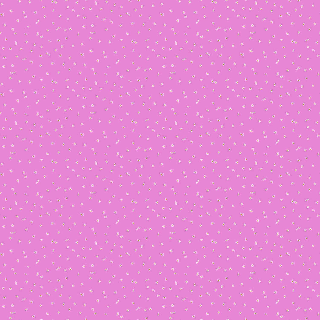 Forage Pink Ditsy Floral Fabric by Sarah Gordon for FIGO Fabrics