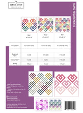 Load image into Gallery viewer, Happy Hearts Quilt Pattern by Mandi Persell of Sewcial Stitch 3 size options-PDF PATTERN