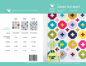 Cross Tile Quilt Pattern by Emily Dennis of Quilty Love
