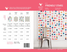 Load image into Gallery viewer, Friendly Stars Quilt Pattern by Emily Dennis of Quilty Love