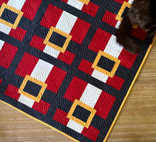 Load image into Gallery viewer, Santa Suit Quilt Kit by Sewcial Stitch 4 size options Thatched Fabric by Robin Pickens for Moda Fabrics