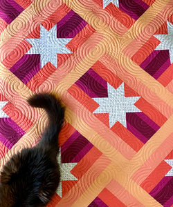 Slanted Star Quilt Kit by Sewcial Stitch 4 size options
