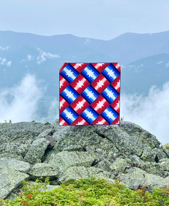 Slanted Star Quilt Kit by Sewcial Stitch 4 size options Red White and Blue Patriotic