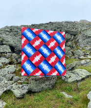 Load image into Gallery viewer, Slanted Star Quilt Kit by Sewcial Stitch 4 size options Red White and Blue Patriotic