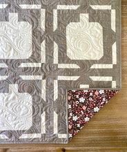 Load image into Gallery viewer, Pumpkin Pop Quilt Kit by Sewcial Stitch 4 size options-Neutral Peppered Cottons