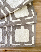 Load image into Gallery viewer, Pumpkin Pop Quilt Kit by Sewcial Stitch 4 size options-Neutral Peppered Cottons