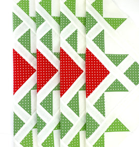 Star Blast Swiss Dot Christmas Quilt Kit by Sewcial Stitch 4 size options