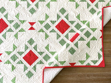 Load image into Gallery viewer, Star Blast Swiss Dot Christmas Quilt Kit by Sewcial Stitch 4 size options