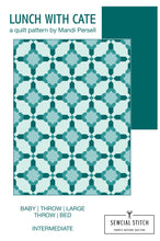 Load image into Gallery viewer, Lunch With Cate Quilt Pattern by Mandi Persell of Sewcial Stitch 4 size options-PAPER PATTERN