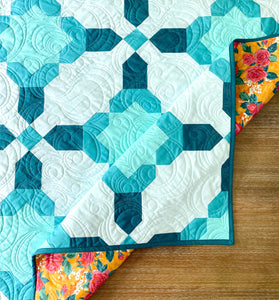 Lunch With Cate Solid Quilt Kit by Sewcial Stitch 4 size options