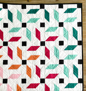 Propeller Quilt Kit Large Throw by Mandi Persell of Sewcial Stitch