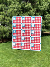 Load image into Gallery viewer, Plaid Flag Quilt Pattern by Mandi Persell of Sewcial Stitch-PAPER PATTERN