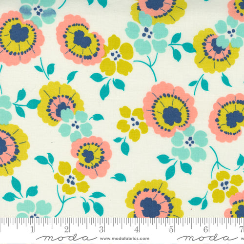 Morning Light Cloud Main Floral Fabric by Linzee Kull McCray for Moda Fabrics