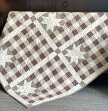 Load image into Gallery viewer, Plaid Flag Neutral Quilt Kit by Sewcial Stitch 6 size options