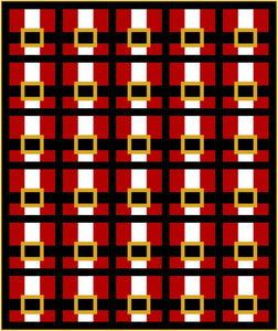 Santa Suit Quilt Pattern by Mandi Persell of Sewcial Stitch-PDF PATTERN