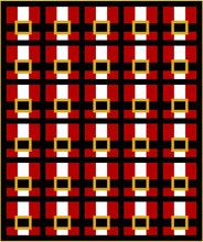 Load image into Gallery viewer, Santa Suit Quilt Pattern by Mandi Persell of Sewcial Stitch-PAPER PATTERN