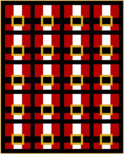 Load image into Gallery viewer, Santa Suit Quilt Pattern by Mandi Persell of Sewcial Stitch-PAPER PATTERN