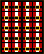 Load image into Gallery viewer, Santa Suit Quilt Pattern by Mandi Persell of Sewcial Stitch-PDF PATTERN