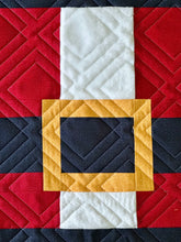 Load image into Gallery viewer, MINKY Santa Suit Quilt Kit by Sewcial Stitch 4 size options Thatched Fabric by Robin Pickens for Moda Fabrics