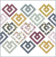 Load image into Gallery viewer, Happy Hearts Quilt Pattern by Mandi Persell of Sewcial Stitch 3 size options-PDF PATTERN