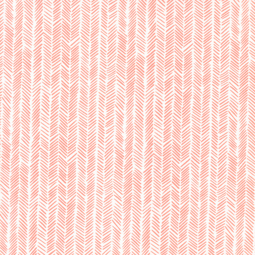 Willow Light Pink Herringbone Fabric by 1 Canoe 2 for Moda Fabrics