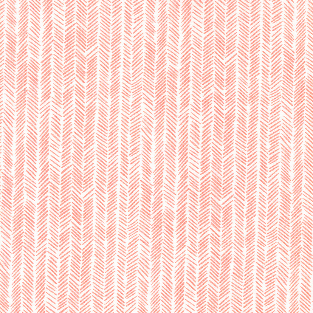 Willow Light Pink Herringbone Fabric by 1 Canoe 2 for Moda Fabrics