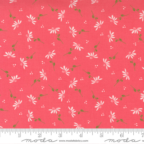 Sincerely Yours Dainty Daisy Flamingo Fabric by Sherri and Chelsi for Moda