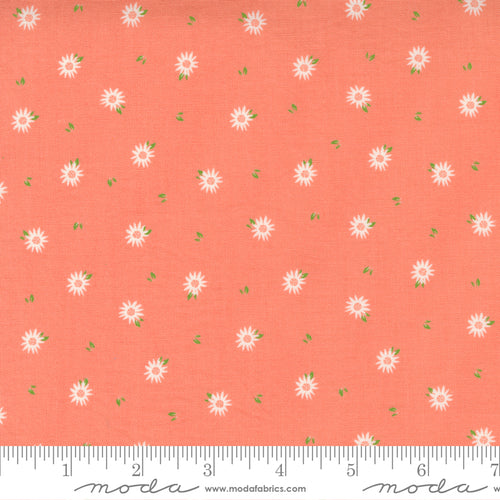 Sincerely Yours Ditsy Flower Coral Fabric by Sherri and Chelsi for Moda