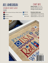 Load image into Gallery viewer, All American Cross Stitch Pattern by Lindsey Weight of Primrose Cottage Stitches