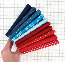 Load image into Gallery viewer, America Patriotic Fat Quarter Bundle Custom Curated by Sewcial Stitch