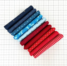 Load image into Gallery viewer, America Patriotic Fat Quarter Bundle Custom Curated by Sewcial Stitch