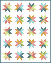 Load image into Gallery viewer, Honeyed Horizon Beaming Throw Quilt Kit-Pattern by Emily Tindall of Homemade Emily Jane