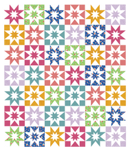 Load image into Gallery viewer, Shimmer Sky Bright Quilt Kit Small and Large Throw Options