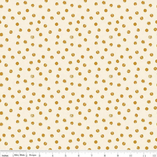 Blush N Butterscotch Dots Low Volume Fabric by Simple Simon and Co For Riley Blake Designs