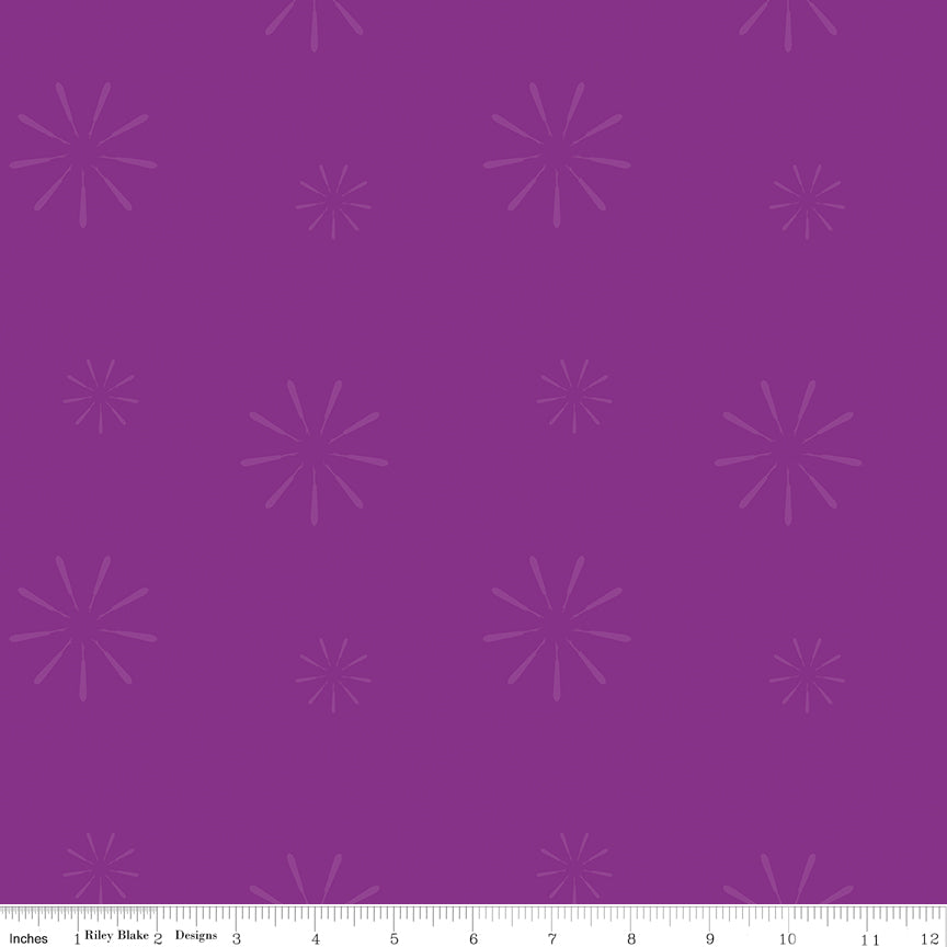 Make Seam Ripper Purple Fabric by Kristy Lea for Riley Blake Designs