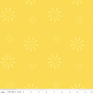 Make Seam Ripper Yellow Fabric by Kristy Lea for Riley Blake Designs