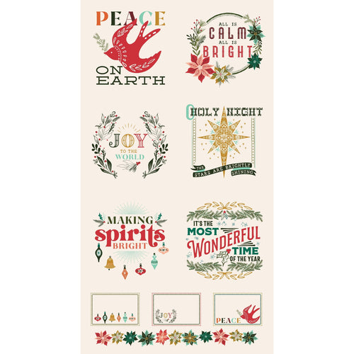 Cheer and Merriment Fabric Panel