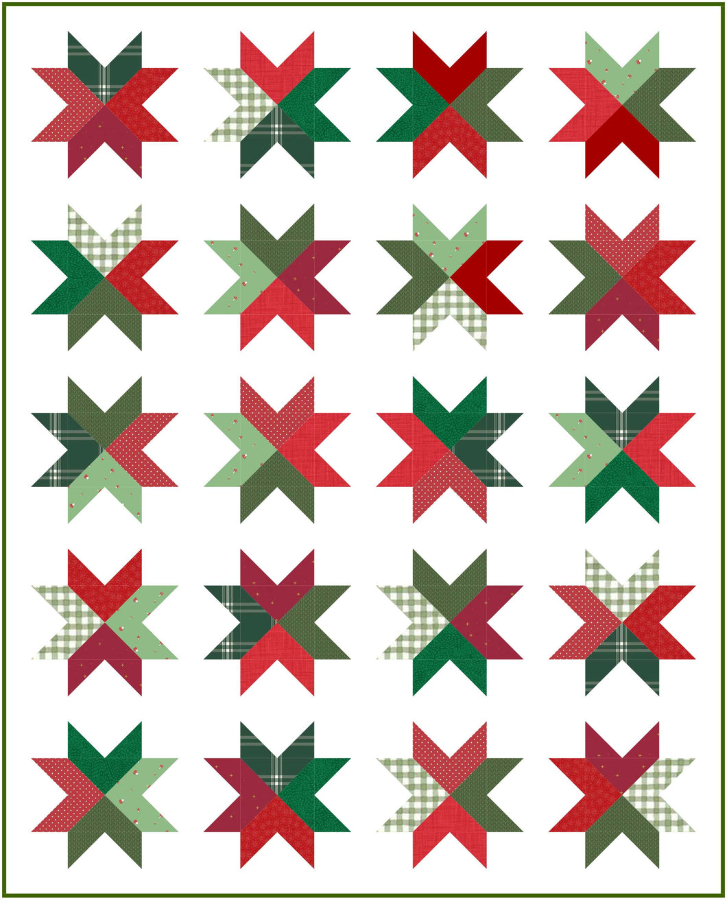 Christmas Beaming Throw Quilt Kit-Pattern by Emily Tindall of Homemade Emily Jane