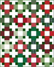 Load image into Gallery viewer, Christmas Hopscotch Quilt Kit-Throw Size