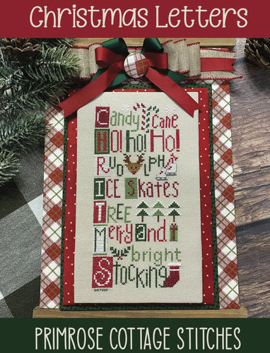 Christmas Letters Cross Stitch Pattern by Lindsey Weight of Primrose Cottage Stitches