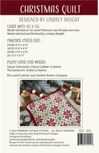 Load image into Gallery viewer, Christmas Quilt Cross Stitch Pattern by Lindsey Weight of Primrose Cottage Stitches