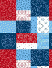 Load image into Gallery viewer, Colors of Summer Patriotic 40 Karat Crystal Jelly Roll 2.5&quot; Fabric Strips by Jackie Decker for Wilmington Prints